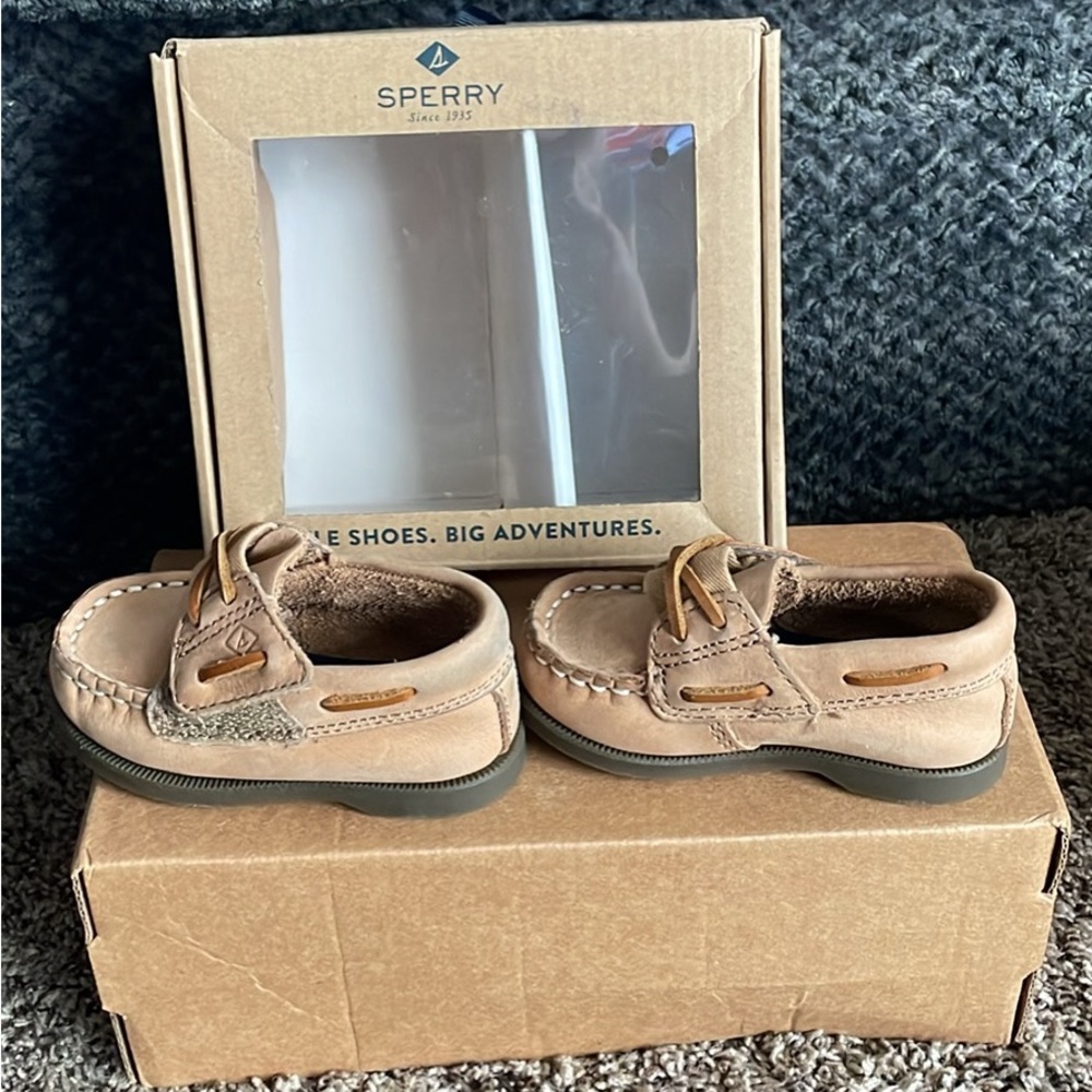 Baby Sperry shoes.